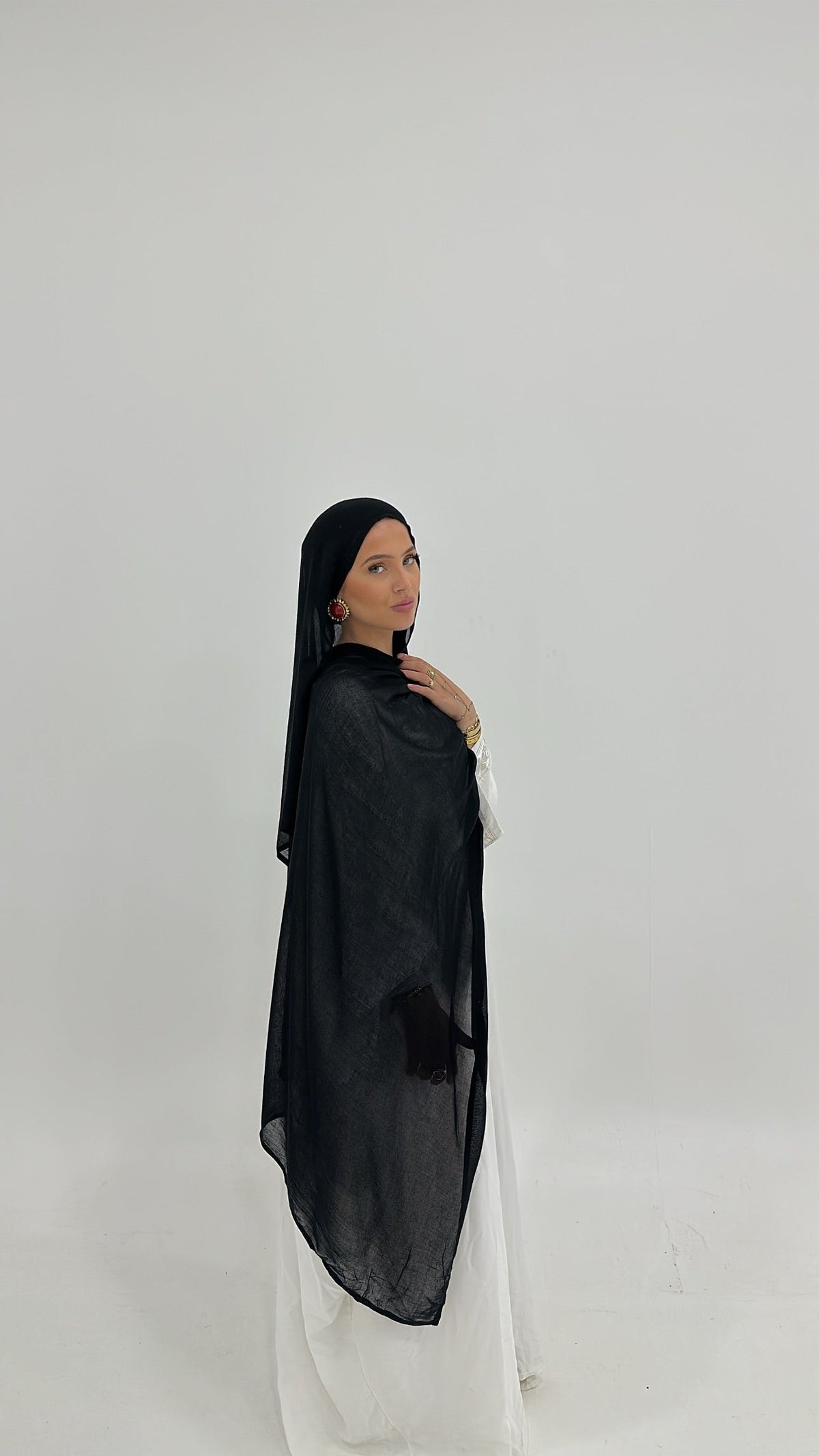 Hijab en modal noir – Alsamnt