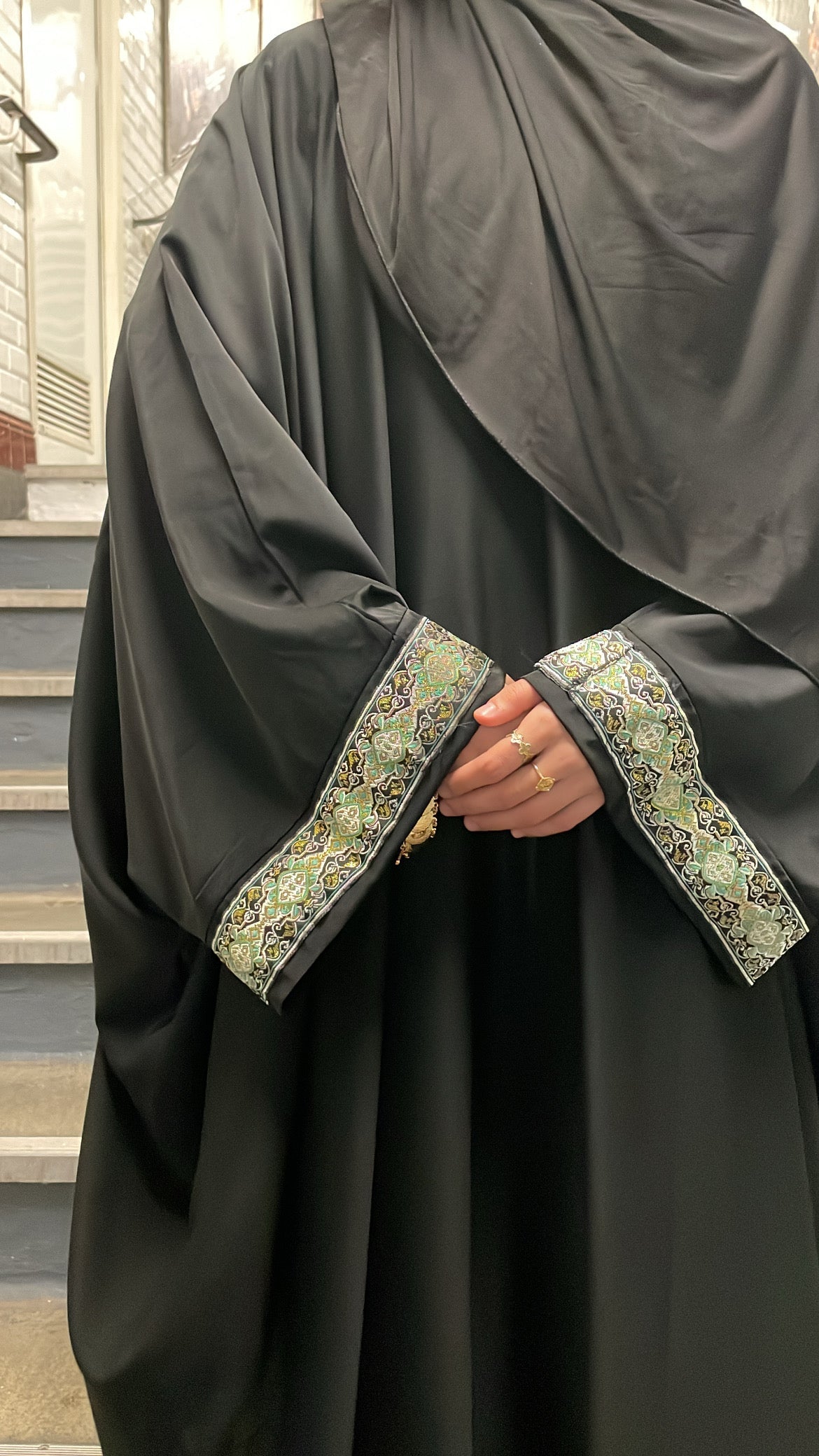 Abaya saoudienne Dacca à sfifa marocaine – Alsamnt – vue 6