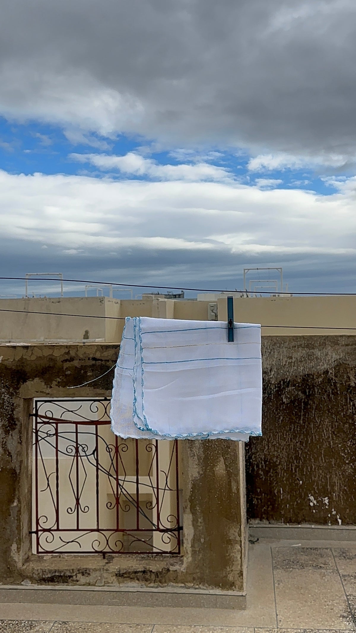 Zif Hayati bleu, foulard pour cheveux – Alsamnt