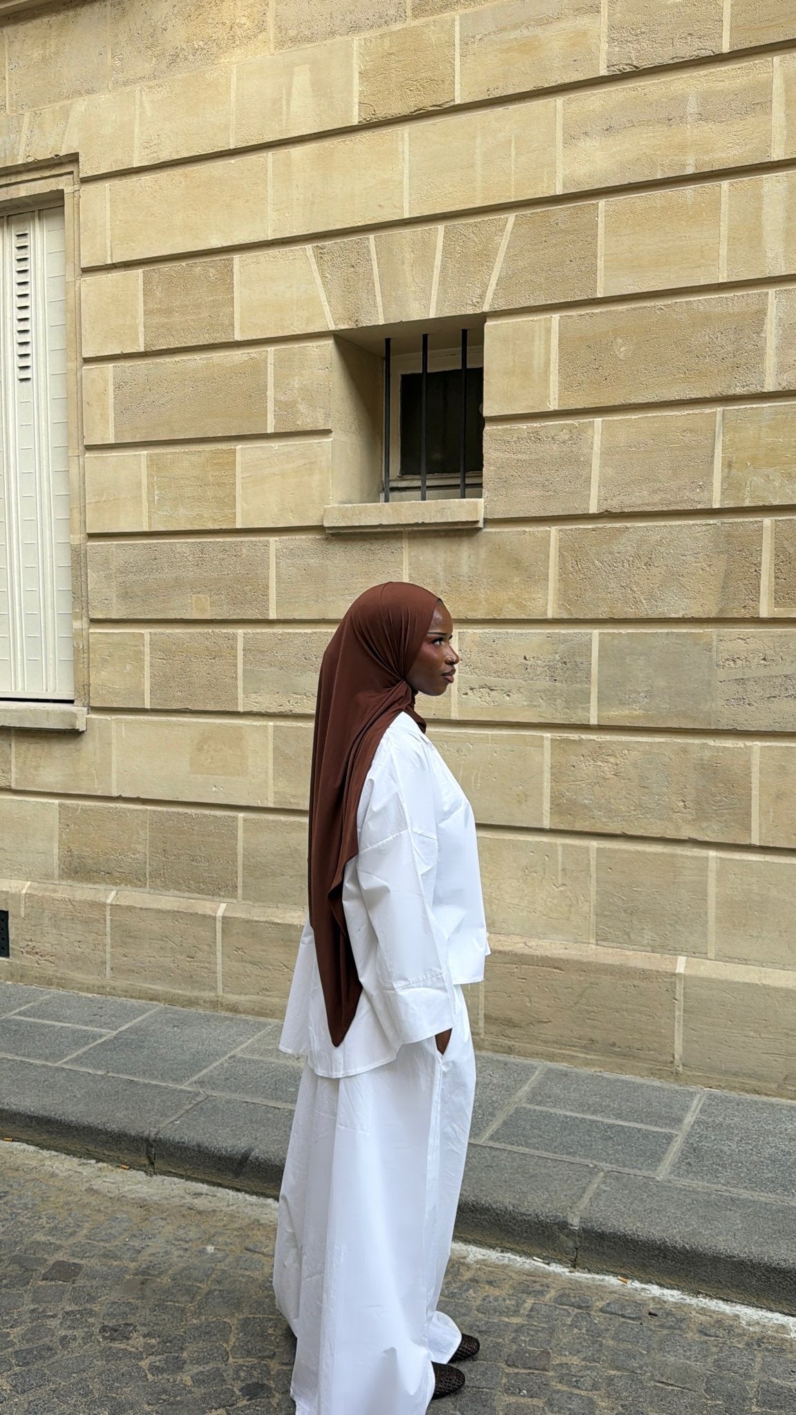 L’Ensemble Signature, chemise et pantalon oversize en coton – Alsamnt – vue 6