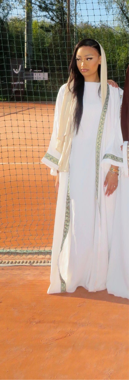 Kimono d’été Saida, collection Blanc Citron – Alsamnt – vue 3