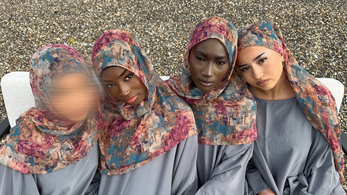 Voile Neïla rose, hijab en coton – Alsamnt