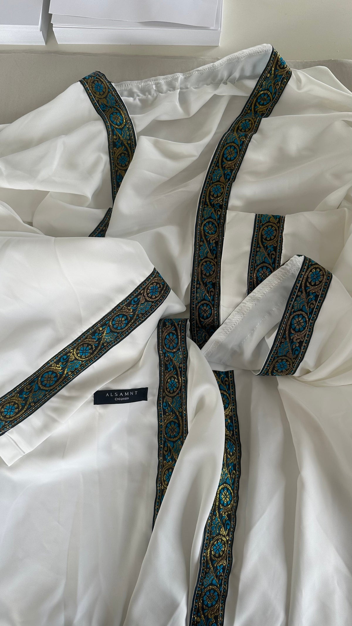 Kimono Nihed en soie de Médine à sfifa – Alsamnt – vue 2