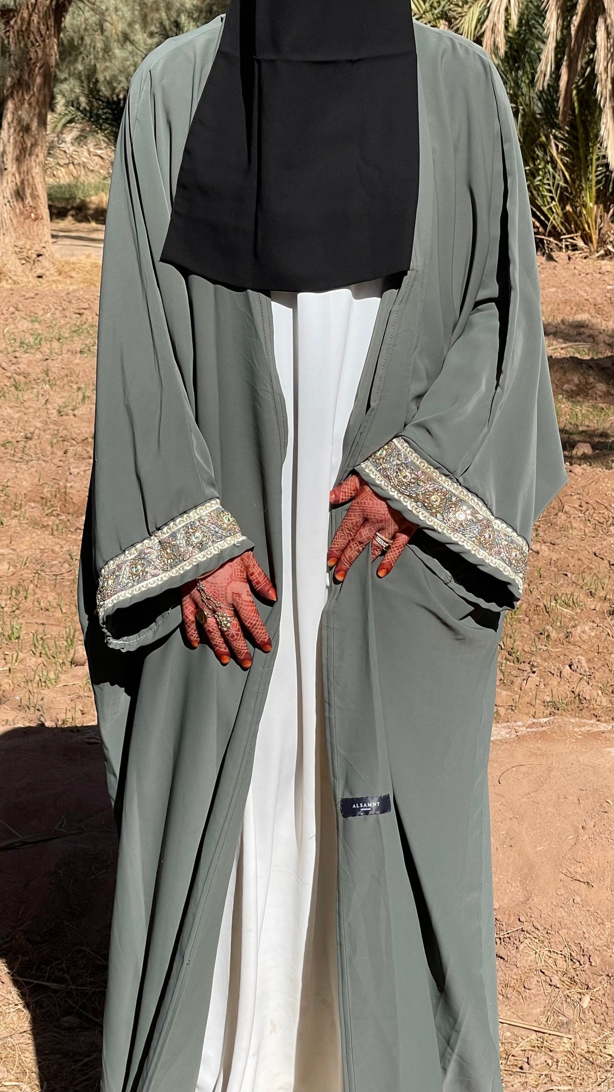 Kimono Alya en soie de Médine à sfifa – Alsamnt – vue 2