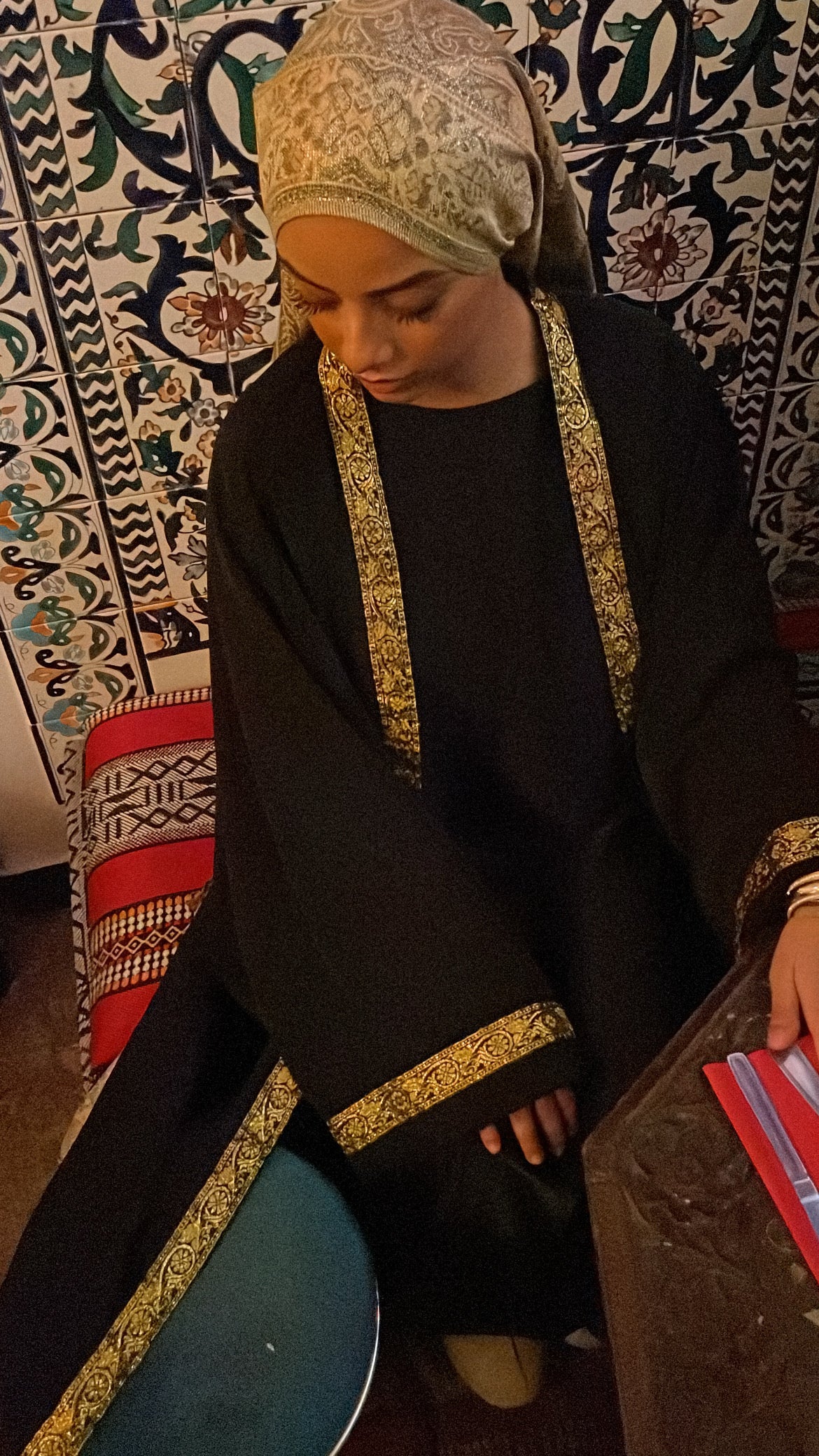 Kimono Fès en soie de Médine à sfifa – Alsamnt – vue 2