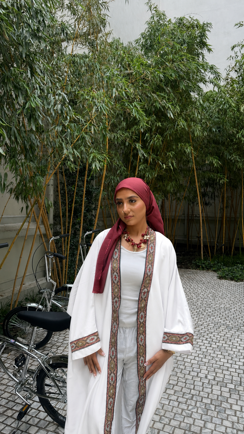 Kimono Siham en soie de Médine – Alsamnt – vue 2