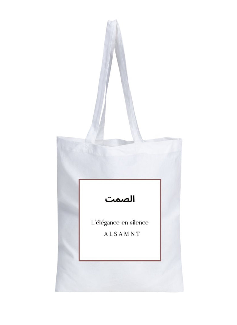 Tote Bag Blanc en coton – Alsamnt