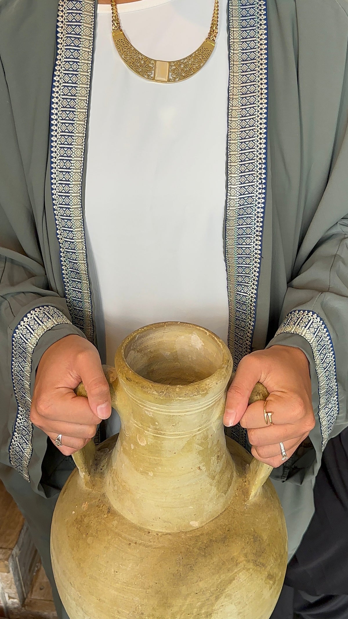 Kimono Sheida en soie de Médine à sfifa – Alsamnt – vue 3