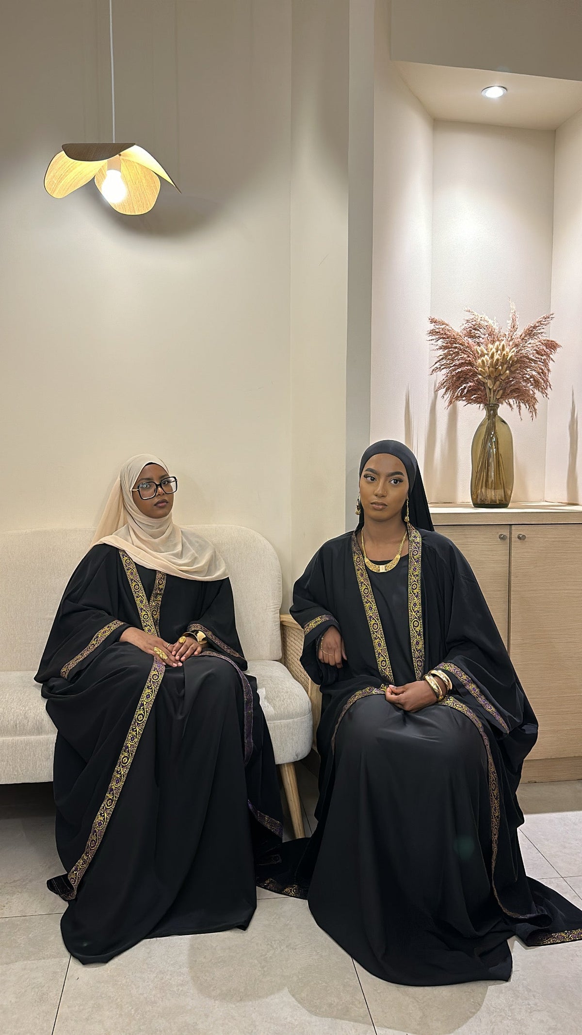 Kimono Jasmine en soie de Médine à sfifa – Alsamnt – vue 3