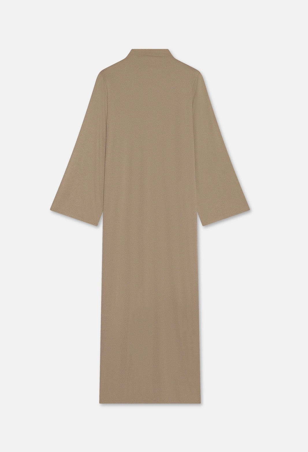 Ensemble Hayaa beige, abaya et khimar en jersey – Alsamnt – vue 3