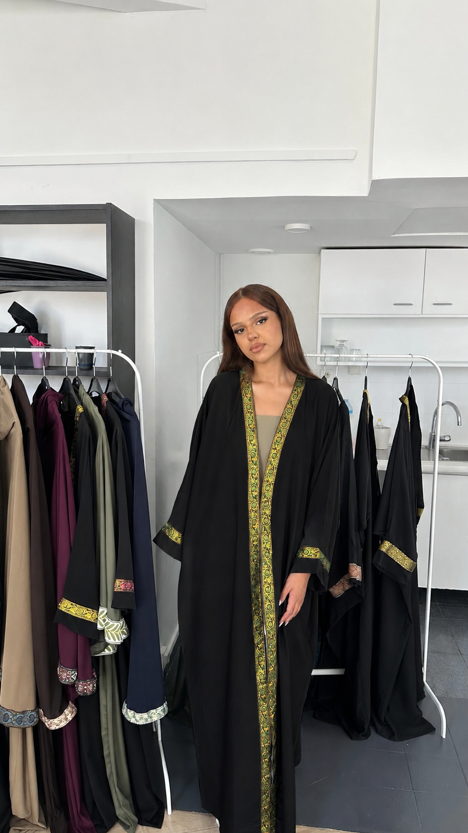 Kimono Amina en soie de Médine à sfifa – Alsamnt – vue 4